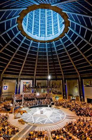 Verdi's Requiem performed by the Liverpool Philharmonic Orchestra and Choir, Huddersfield Choral and the Liverpool Metropolitan Cathedral Cantata Choir at the Metropolitan Cathedral